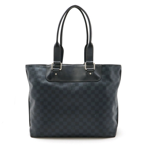 Louis Vuitton Cabas Bag Business Shoulder Blue Cobalt Voyage - Picture 1 of 8